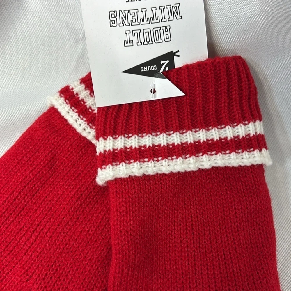 Gertex thick lined Knit Mittens Soft Warm Stretchy One Size Fits Most gloves